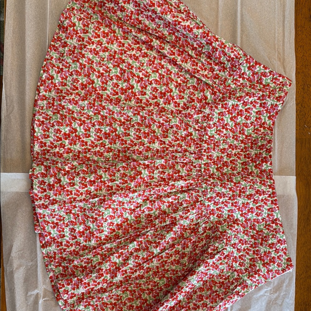 TCEC Floral Red Skirt